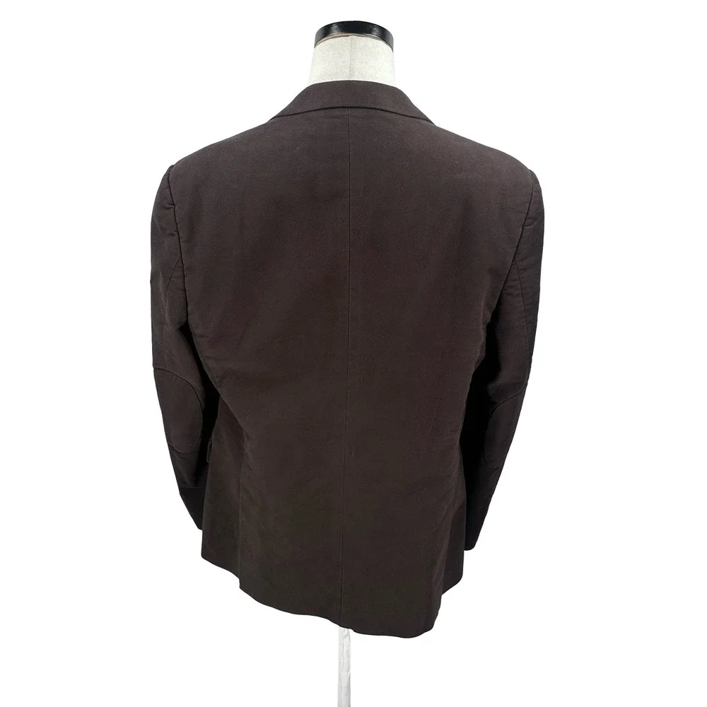 Rodd & Gunn Mens Brown Cotton Velvet Blazer Sport Coat Elbow Patches Large‎